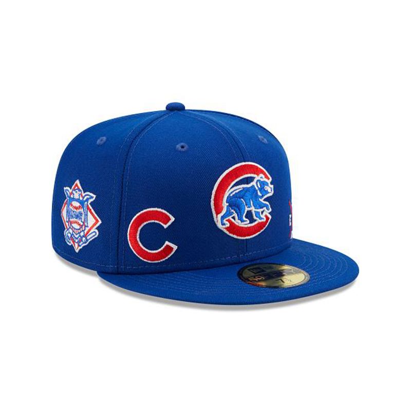 MLB Chicago Cubs Multi 59Fifty Fitted (KSR5224) - Blue New Era Caps